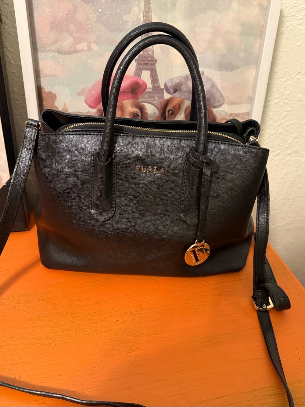 Furla Tessa Satchel Bag EUC